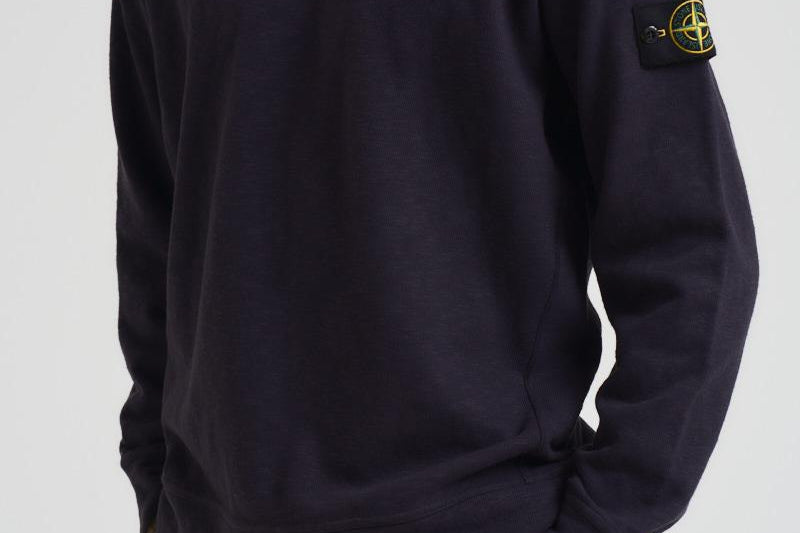 Felpa uomo girocollo blu notte 6100053 S0238V0026 STONE ISLAND