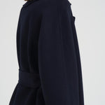 Cappotto donna midi Cles blu notte CLES 006 MAX MARA STUDIO