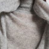 Dolcevita donna in mohair grigio chiaro L5WG58 X47 LIVIANA CONTI