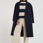 Cappotto donna doppiopetto blu notte JULIE NAVY BLUE ACCADEMIE TESSILI