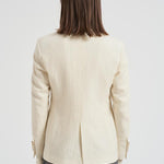 Giacca donna doppiopetto panna 2156 52571 LUBIAM