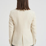 Giacca donna doppiopetto panna 2156 52571 LUBIAM