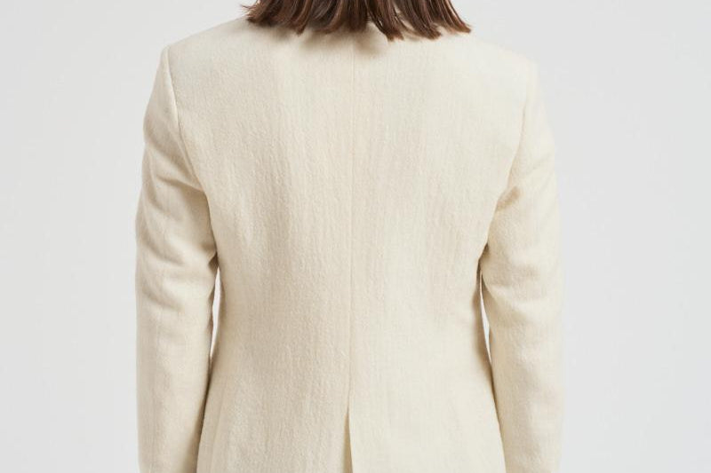 Giacca donna doppiopetto panna 2156 52571 LUBIAM