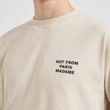 T-shirt uomo girocollo beige TS203 CO0002MT DROLE DE MONSIEUR