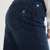 Jeans donna Koons in denim scuro DP268 DF0310800 DONDUP