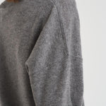 Maglia donna girocollo grigio KAIRA DARKHEATHERWAY ABSOLUT CASHMERE.