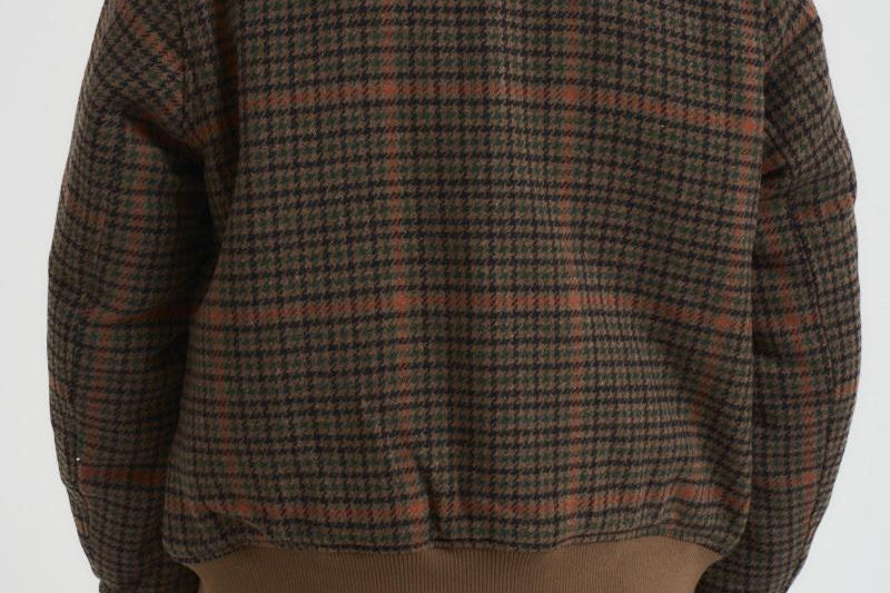 Bomber uomo college tartan marrone 1000565 826 LES DEUX