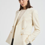 Giacca donna doppiopetto panna 2156 52571 LUBIAM