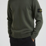 Maglia uomo girocollo verde 5100072 S00A3V0054 STONE ISLAND