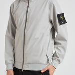 Giacca uomo Soft Shell grigio chiaro Q100004 S0B22V0061 STONE ISLAND