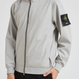 Giacca uomo Soft Shell grigio chiaro Q100004 S0B22V0061 STONE ISLAND