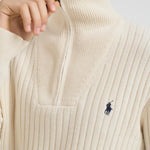 Maglia uomo a costine panna 710974167 003 RALPH LAUREN