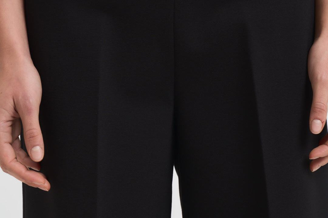 Pantalone donna a palazzo nero L5WI53 Y69 LIVIANA CONTI