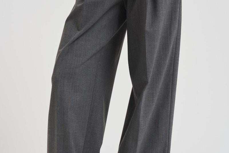 Pantaloni a gamba larga donna C3104 W0206MEDIUMGREY THE LATEST