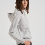 Maglia con cappuccio in cashmere donna SOSO 2398GRISCLAIR KUJTEN