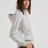 Maglia con cappuccio in cashmere donna SOSO 2398GRISCLAIR KUJTEN
