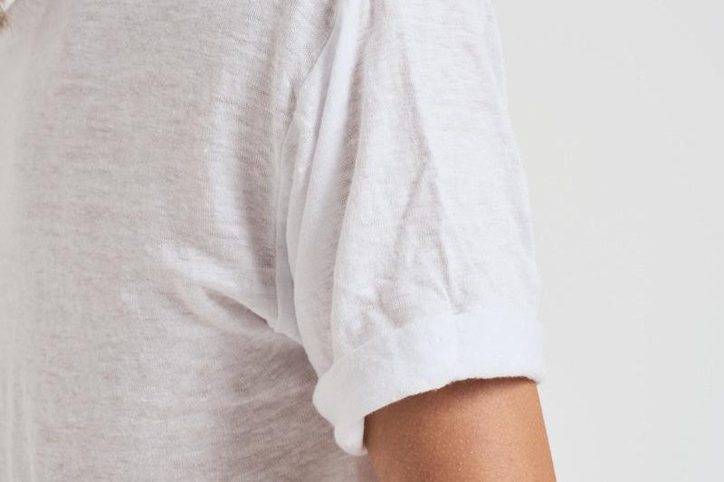 T-shirt donna Koldi bianca logo oro TS0004FA A1N10EWHLG MARANT ETOILE