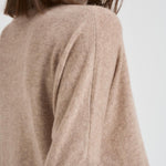 Dolcevita donna in cashmere beige CLARA CHESTNUT ABSOLUT CASHMERE.