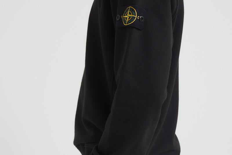 Felpa uomo girocollo nera 6100028 S0A20V0029 STONE ISLAND