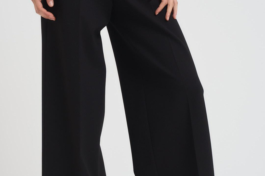 Pantalone donna a palazzo nero L5WI53 Y69 LIVIANA CONTI