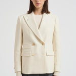 Giacca donna doppiopetto panna 2156 52571 LUBIAM
