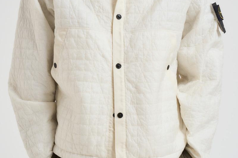 Giubbotto Crinkle Reps Ny Quilted-Tc panna 4100023 S0186V0093 STONE ISLAND