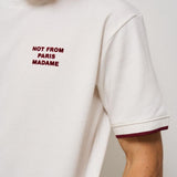T-shirt uomo girocollo panna e bordeaux TS262 CO167OW DROLE DE MONSIEUR