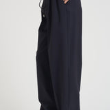 Pantaloni donna gamba dritta blu notte N87 N08 LIVIANA CONTI