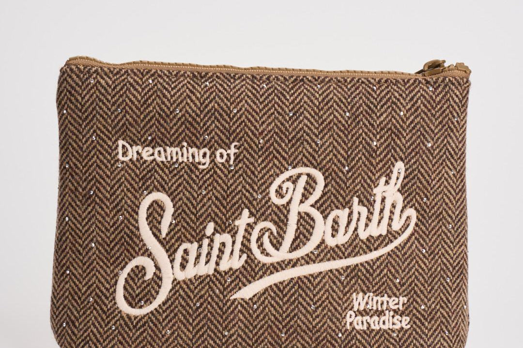 Pochette donna Aline in lana beige ALINE WOOLHER11 MC2 SAINT BARTH
