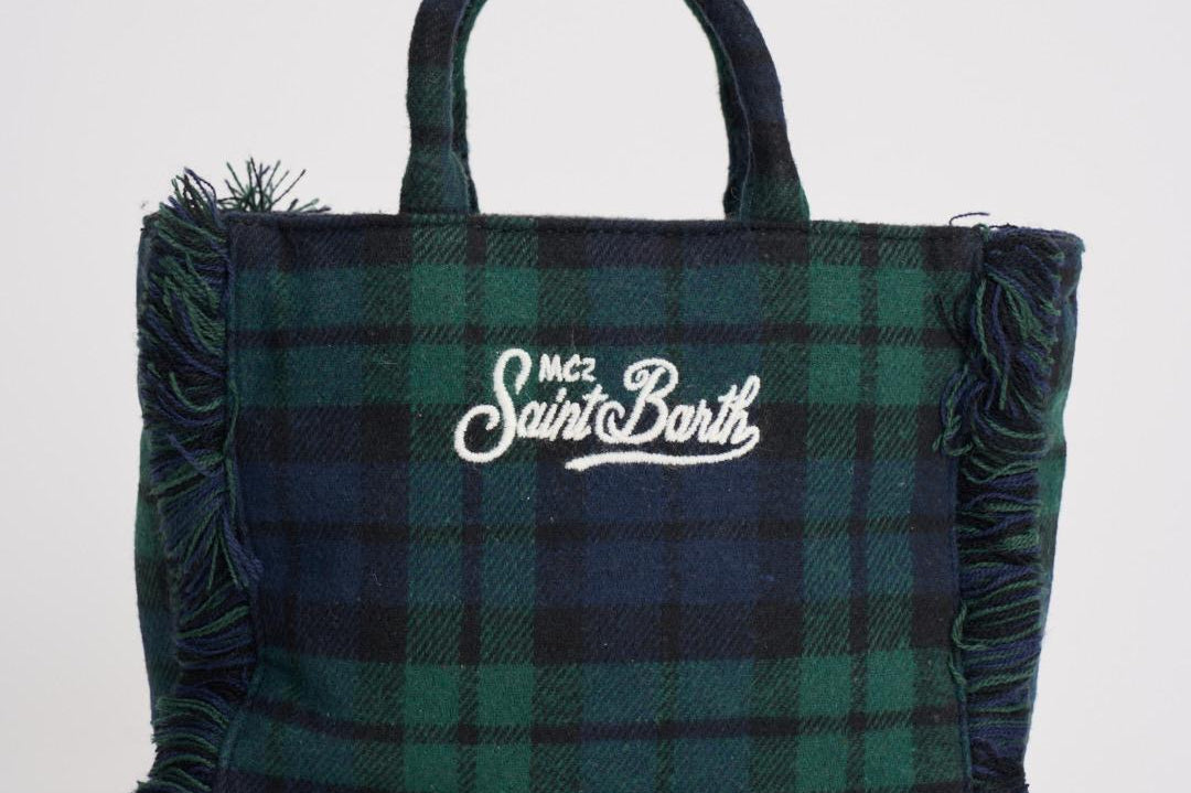 Borsa donna Vanity Mini tartan verde VANITYMNWL TART5161 MC2 SAINT BARTH