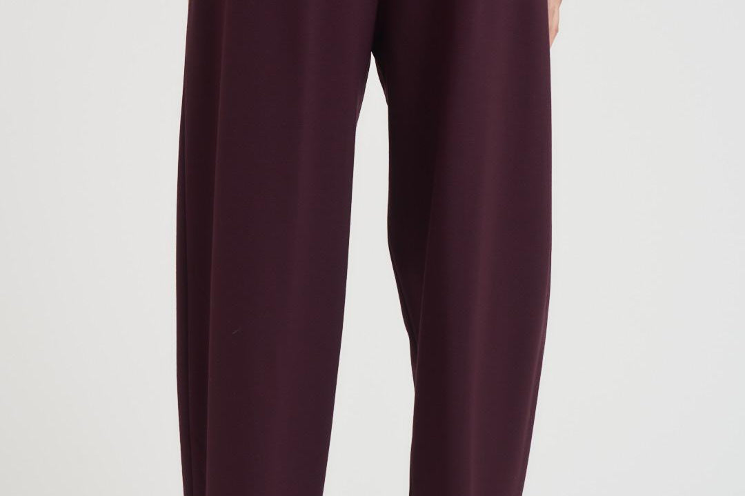 Pantalone donna balloon bordeaux I37 D94 LIVIANA CONTI