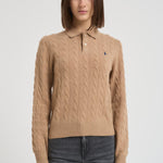 Maglia polo donna cammello 211972132 002 RALPH LAUREN