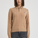Maglia polo donna cammello 211972132 002 RALPH LAUREN