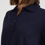 Polo donna blu notte A04 N08 LIVIANA CONTI