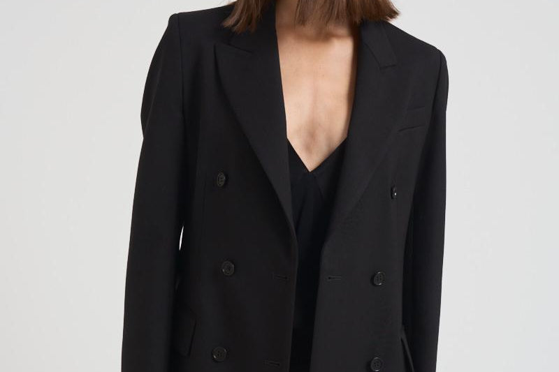 Giacca donna doppiopetto Liliuxy nera D420436 LILIUXY013NERO P.a.r.o.s.h.