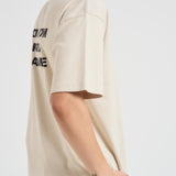 T-shirt uomo girocollo beige TS203 CO0002MT DROLE DE MONSIEUR