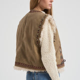 Gilet donna Clemencia marrone GI0061FA C3A02E50TA MARANT ETOILE