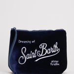 Pochette donna Aline blu in velluto e strass ALINE VELVET61 MC2 SAINT BARTH