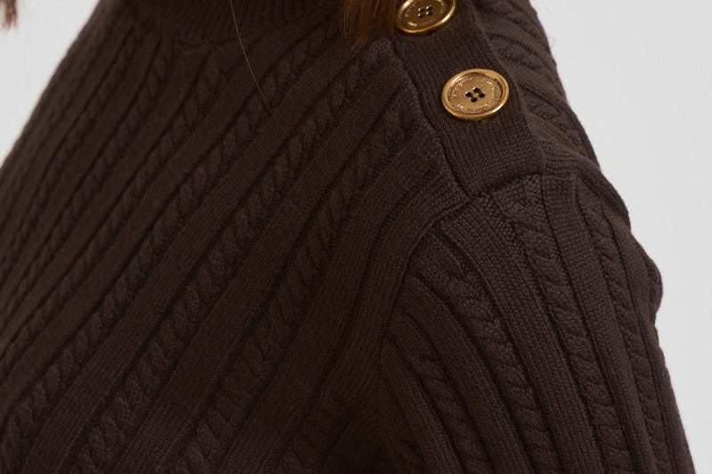 Maglia a trecce donna GWP02467 P00211090108 GOLDEN GOOSE