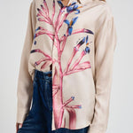 Camicia donna AloeBio fantasia florerale 10643 516350 PIERRE-LOUIS MASCIA