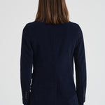 Giacca donna doppiopetto in velluto blu FD3636 007 CIRCOLO 1901