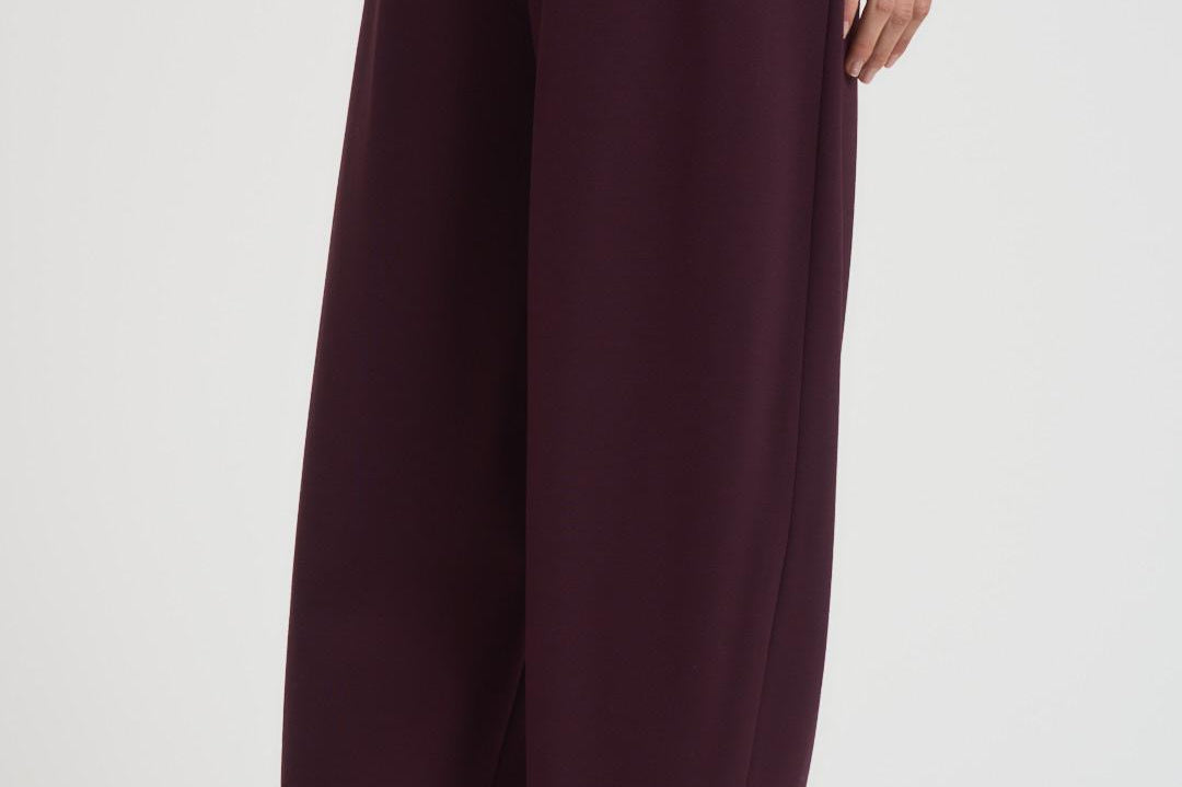 Pantalone donna balloon bordeaux I37 D94 LIVIANA CONTI