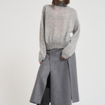 Dolcevita donna in mohair grigio chiaro L5WG58 X47 LIVIANA CONTI