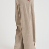 Pantalone donna a palazzo tortora L32 GEST LIVIANA CONTI