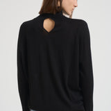 Dolcevita donna in maglia fine nera A23 Y69 LIVIANA CONTI