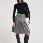 Gonna donna midi Gimmy grigia GIMMY 010 MAX MARA STUDIO