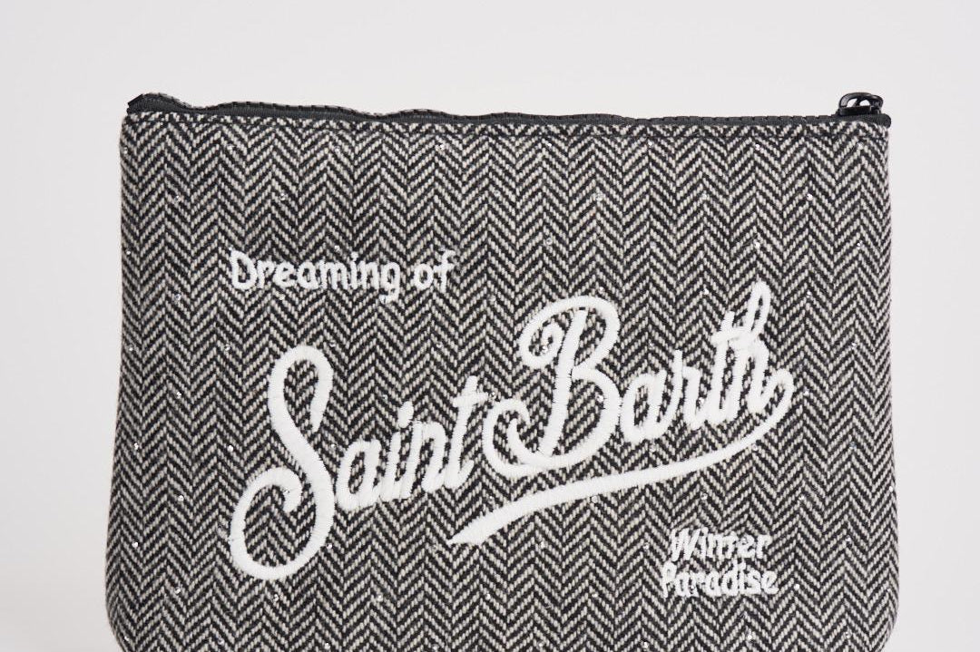 Pochette donna Aline in lana grigia ALINE WOOLHER00 MC2 SAINT BARTH