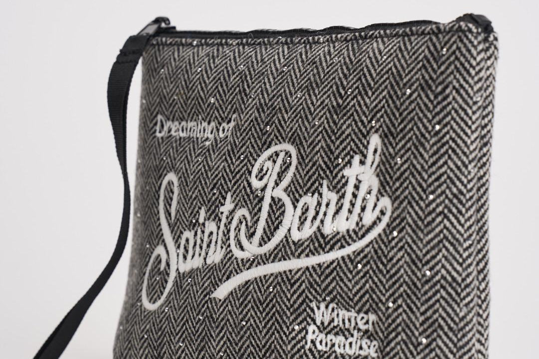 Pochette donna Aline in lana grigia ALINE WOOLHER00 MC2 SAINT BARTH