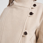Cappotto donna Hanis corto panna MA0267FB B1D03I23EC ISABEL MARANT