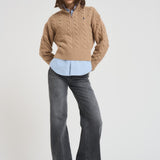 Pullover con cerniera donna beige 211972130 002 RALPH LAUREN